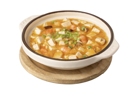 蟹黃鮮蝦豆腐煲
